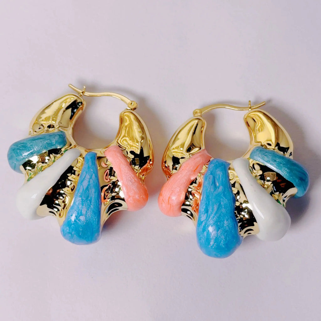 Pastel Chunky Hoops