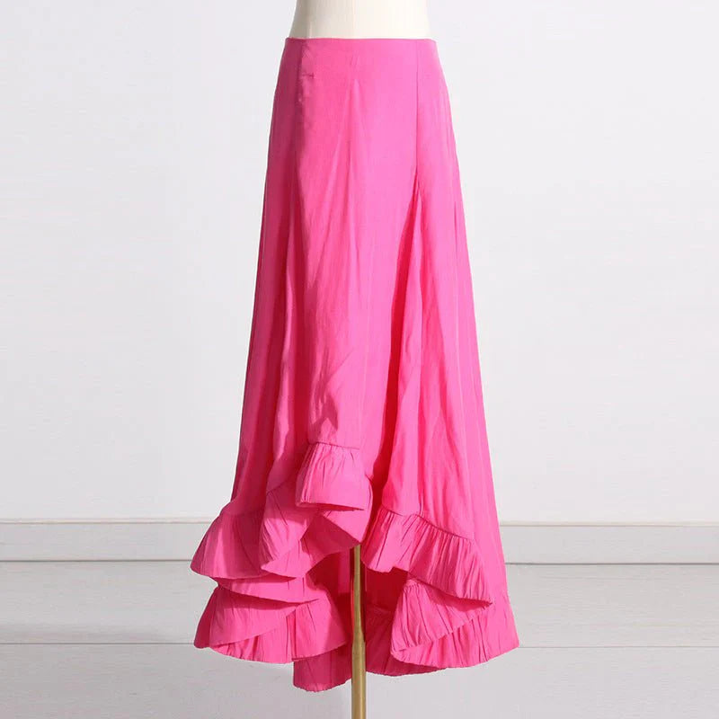 Two-Piece Ruffle Skirt Set