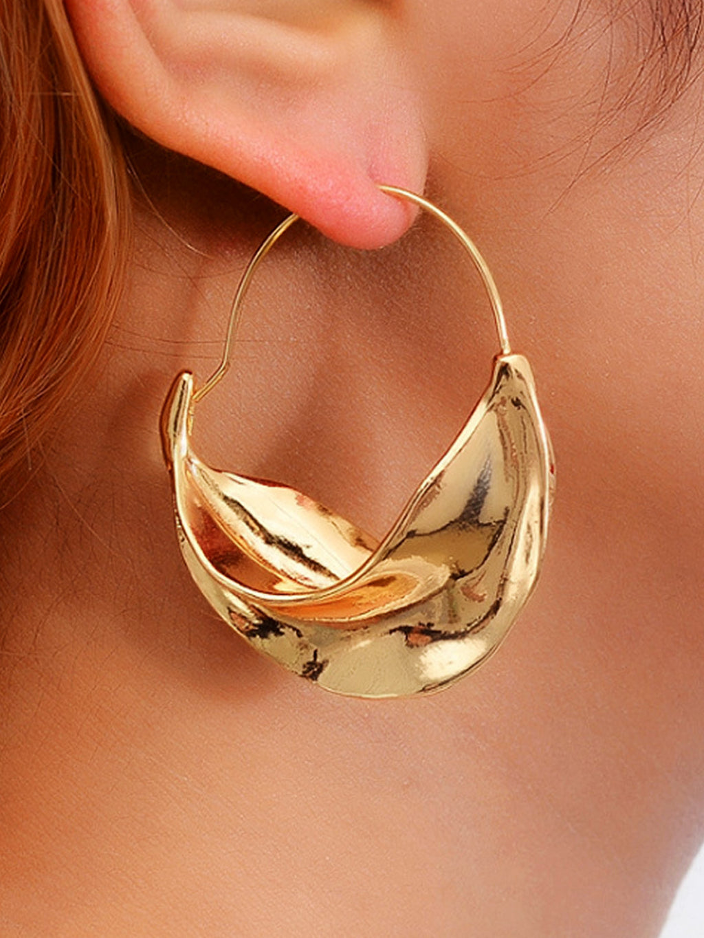 Ushape Brass Hoops